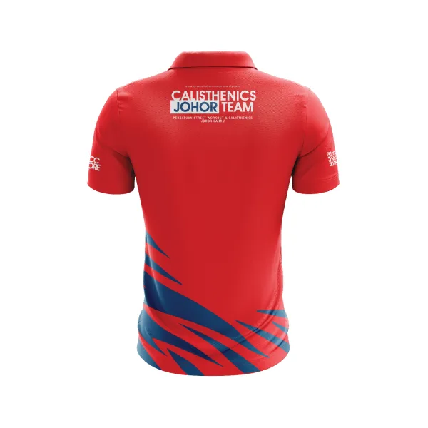 JCCB Corporate Strip Red Shirt - Image 2