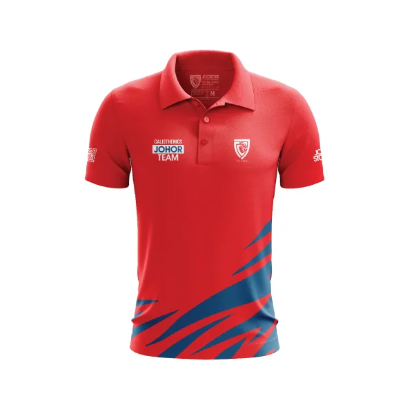 JCCB Corporate Strip Red Shirt